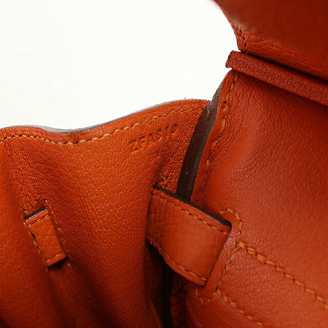 二手 Hermes 手提包 女士品牌 HERMES Birkin 30 橙色包 USDHE101820011
