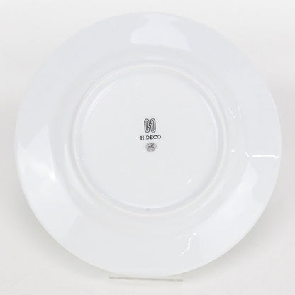 Used Hermes Dish Plate Brand HERMES H Deco Dessert Plate No1 White Accessory USDHE102901011
