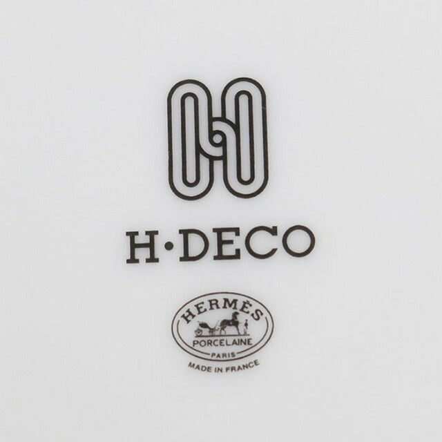 Used Hermes Dish Plate Brand HERMES H Deco Dessert Plate No1 White Accessory USDHE102901011