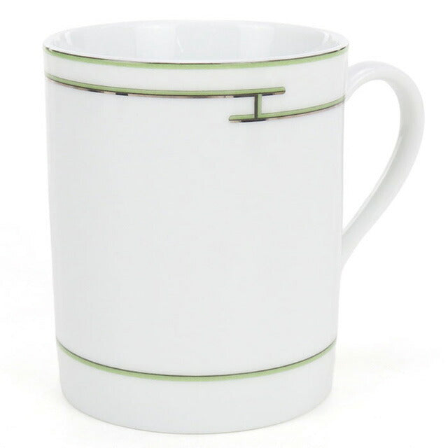 中古 エルメス マグカップ ブランド HERMES リズム マグカップ ホワイト 小物 USDHE102902011