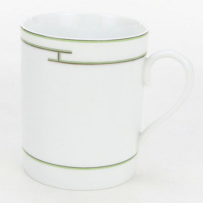中古 エルメス マグカップ ブランド HERMES リズム マグカップ ホワイト 小物 USDHE102902011