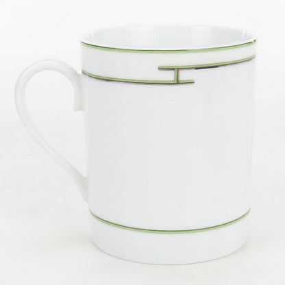 中古 エルメス マグカップ ブランド HERMES リズム マグカップ ホワイト 小物 USDHE102902011