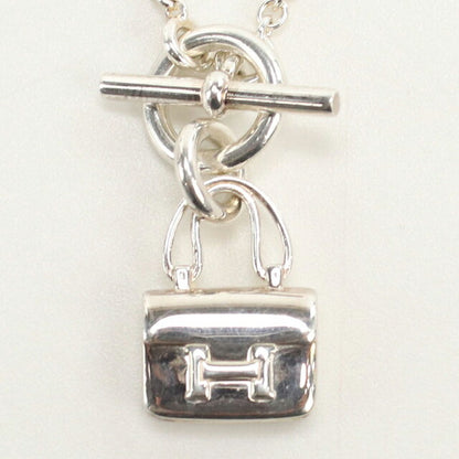 中古 エルメス ネックレス レディース ブランド HERMES アミュレット コンスタンス ネックレス シルバー アクセサリー USDHE103583011