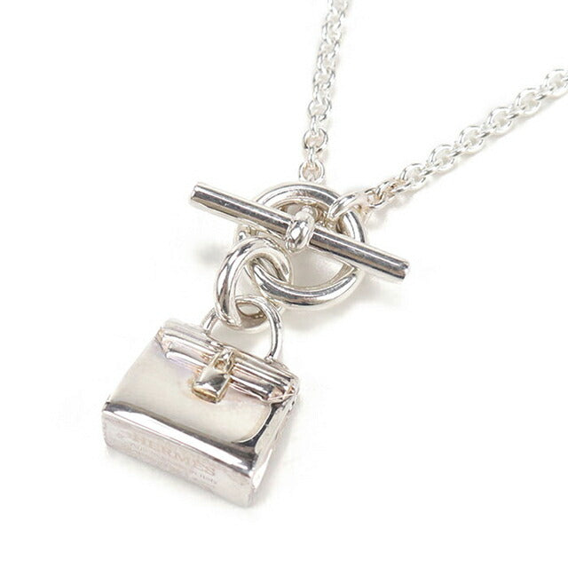 中古 エルメス ネックレス レディース ブランド HERMES アミュレット ケリー シルバー アクセサリー USDHE104398011