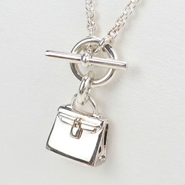 中古 エルメス ネックレス レディース ブランド HERMES アミュレット ケリー シルバー アクセサリー USDHE104398011