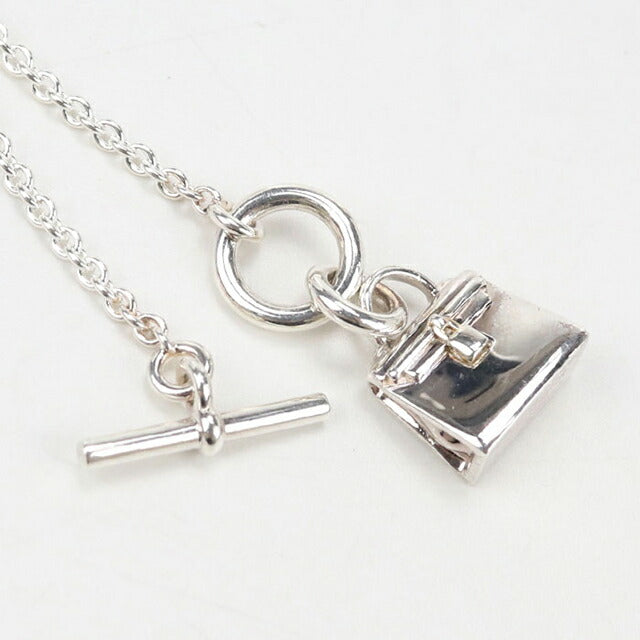 中古 エルメス ネックレス レディース ブランド HERMES アミュレット ケリー シルバー アクセサリー USDHE104398011