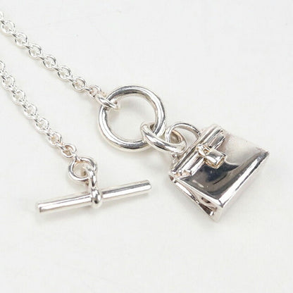 中古 エルメス ネックレス レディース ブランド HERMES アミュレット ケリー シルバー アクセサリー USDHE104398011