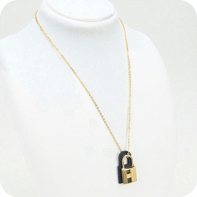 中古 エルメス ネックレス レディース ブランド HERMES オーケリーPM ネイビー アクセサリー USDHE104489011