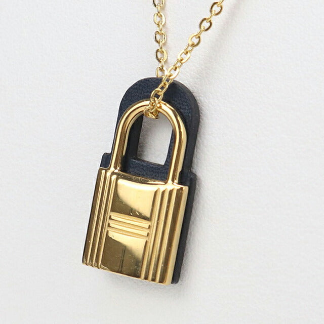 中古 エルメス ネックレス レディース ブランド HERMES オーケリーPM ネイビー アクセサリー USDHE104489011