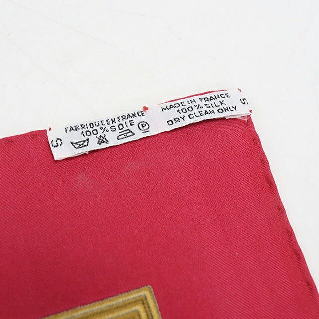 中古 エルメス スカーフ ユニセックス ブランド HERMES カレ90 レッド