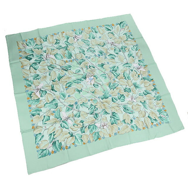 Used Hermes Scarf Unisex Brand HERMES Carre90 Green USDHE105559011