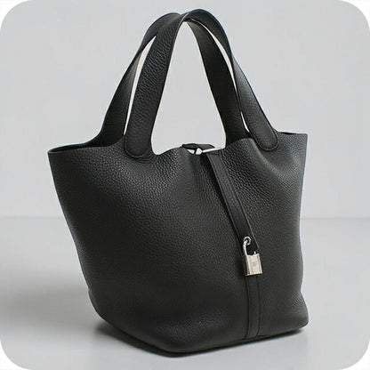 Used Hermes Handbag Ladies Brand HERMES Picotan Lock MM Black USDHE106367011