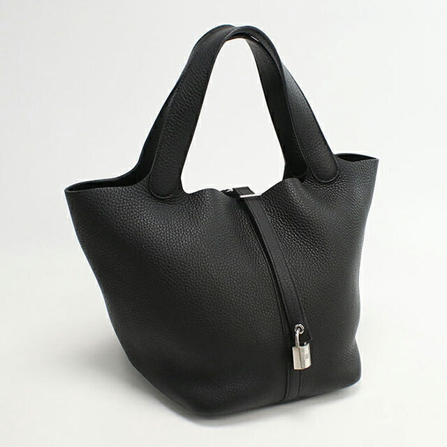 Used Hermes Handbag Ladies Brand HERMES Picotan Lock MM Black USDHE106367011
