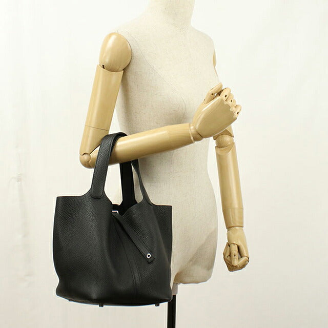 Used Hermes Handbag Ladies Brand HERMES Picotan Lock MM Black USDHE106367011