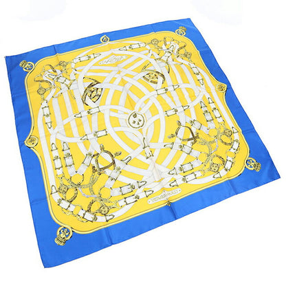 Used Hermes Scarf Unisex Brand HERMES Carre90 Blue USDHE106603011
