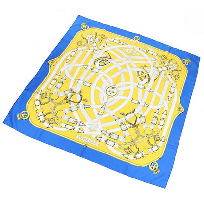 Used Hermes Scarf Unisex Brand HERMES Carre90 Blue USDHE106603011