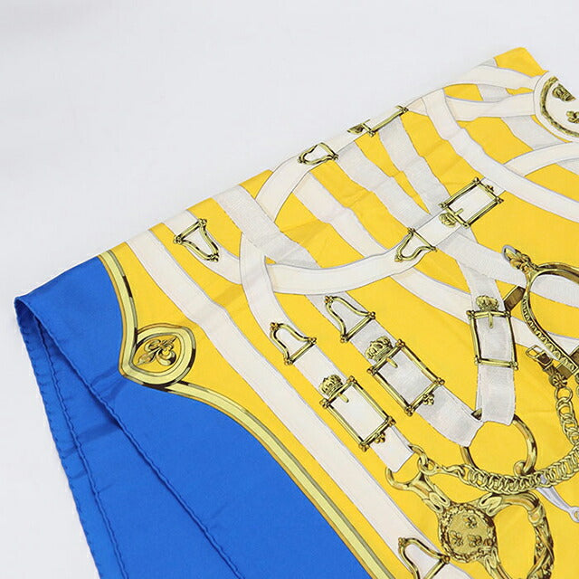 Used Hermes Scarf Unisex Brand HERMES Carre90 Blue USDHE106603011