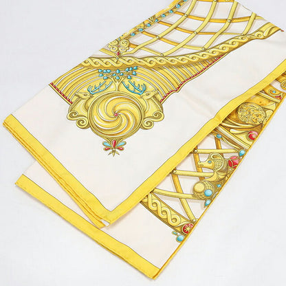 Used Hermes Scarf Unisex Brand HERMES Carre90 Yellow USDHE106835011