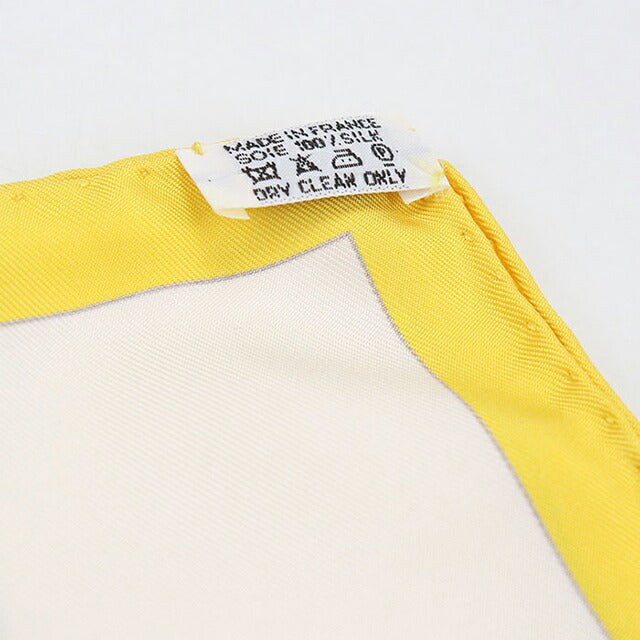 Used Hermes Scarf Unisex Brand HERMES Carre90 Yellow USDHE106835011