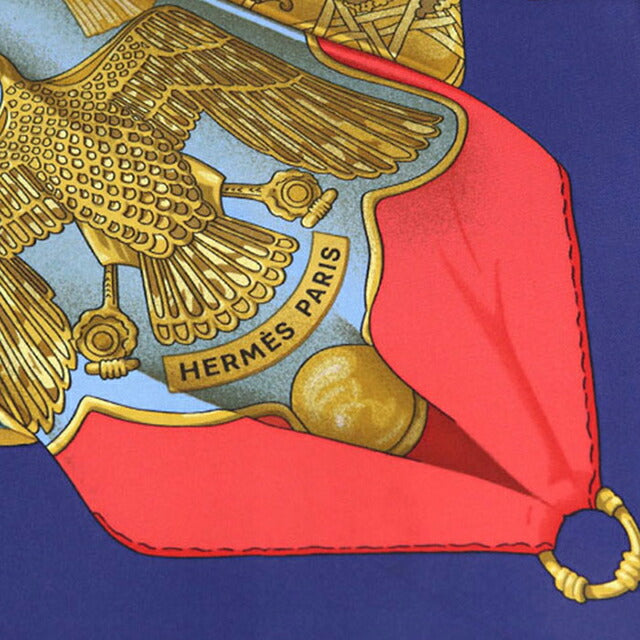 Used Hermes Scarf Unisex Brand HERMES Carre90 Blue USDHE106837011