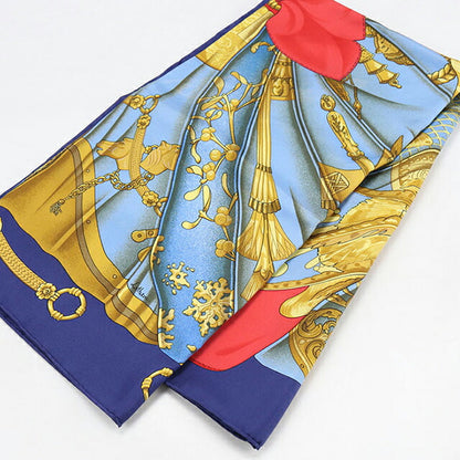 Used Hermes Scarf Unisex Brand HERMES Carre90 Blue USDHE106837011