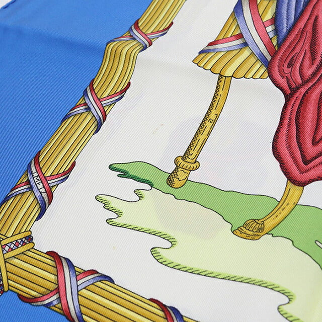 Used Hermes Scarf Unisex Brand HERMES Carre90 Blue USDHE106838011