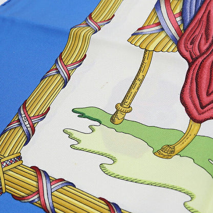 Used Hermes Scarf Unisex Brand HERMES Carre90 Blue USDHE106838011