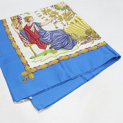 Used Hermes Scarf Unisex Brand HERMES Carre90 Blue USDHE106838011
