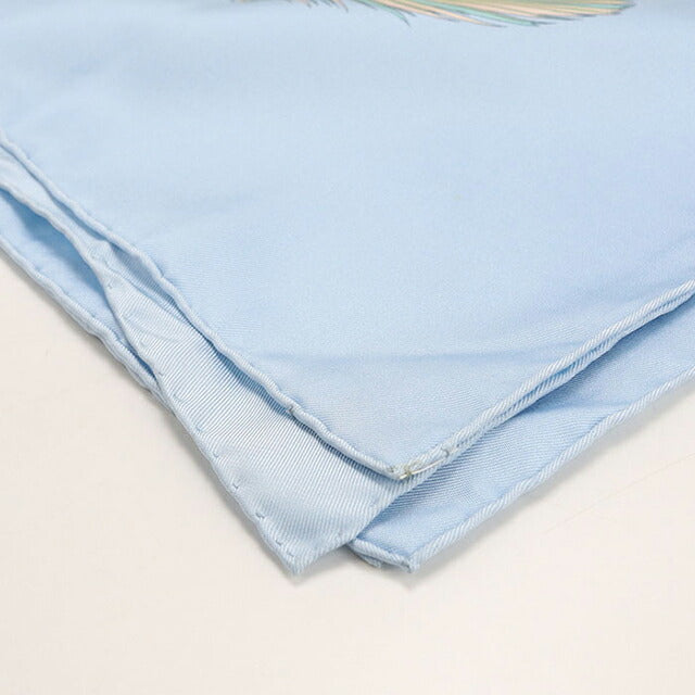 Used Hermes Scarf Unisex Brand HERMES Carre90 Blue USDHE106843011