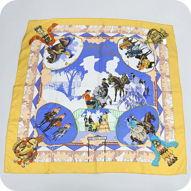 中古 エルメス スカーフ ユニセックス ブランド HERMES カレ90