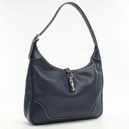 Used Hermes shoulder bag ladies brand HERMES trim 31 navy USDHE109390011
