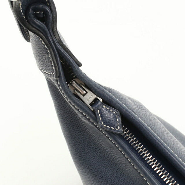 Used Hermes shoulder bag ladies brand HERMES trim 31 navy USDHE109390011