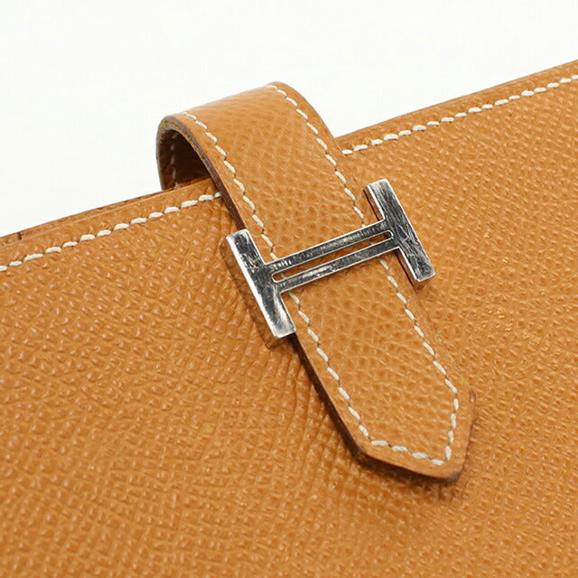 中古 エルメス 長財布ニ折小銭入付き ユニセックス ブランド HERMES