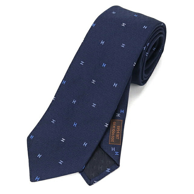 中古 エルメス ネクタイ メンズ ブランド HERMES Hロゴ シルク
