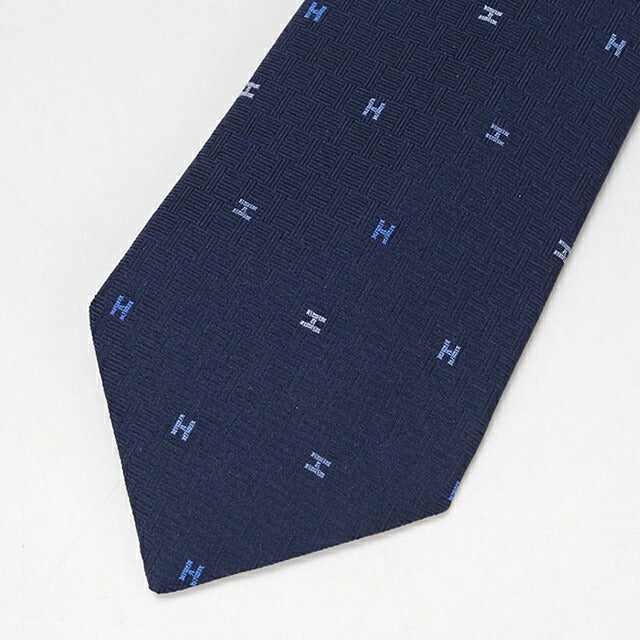中古 エルメス ネクタイ メンズ ブランド HERMES Hロゴ シルク
