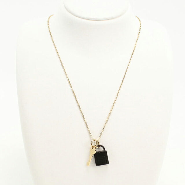 Used Hermes Necklace Ladies Brand HERMES Amulet Padlock PM Gold Accessory USDHE111286011