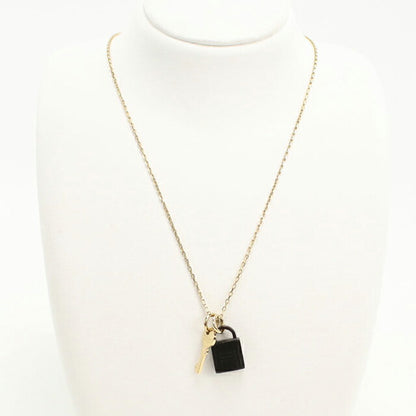 Used Hermes Necklace Ladies Brand HERMES Amulet Padlock PM Gold Accessory USDHE111286011