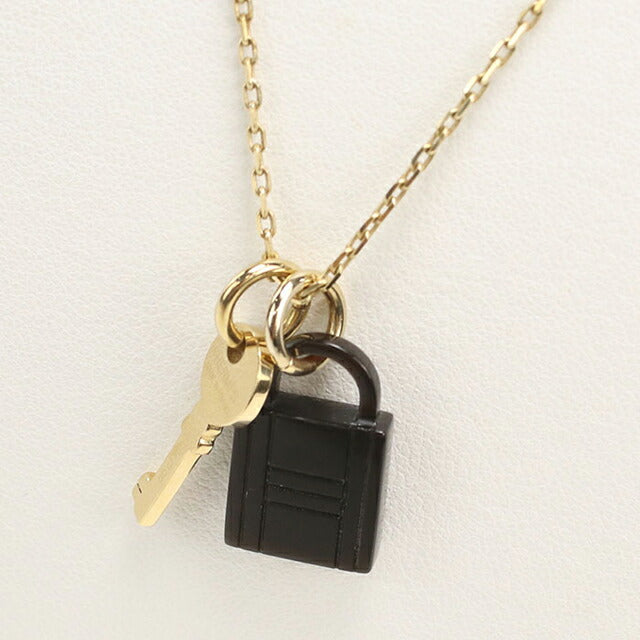 Used Hermes Necklace Ladies Brand HERMES Amulet Padlock PM Gold Accessory USDHE111286011
