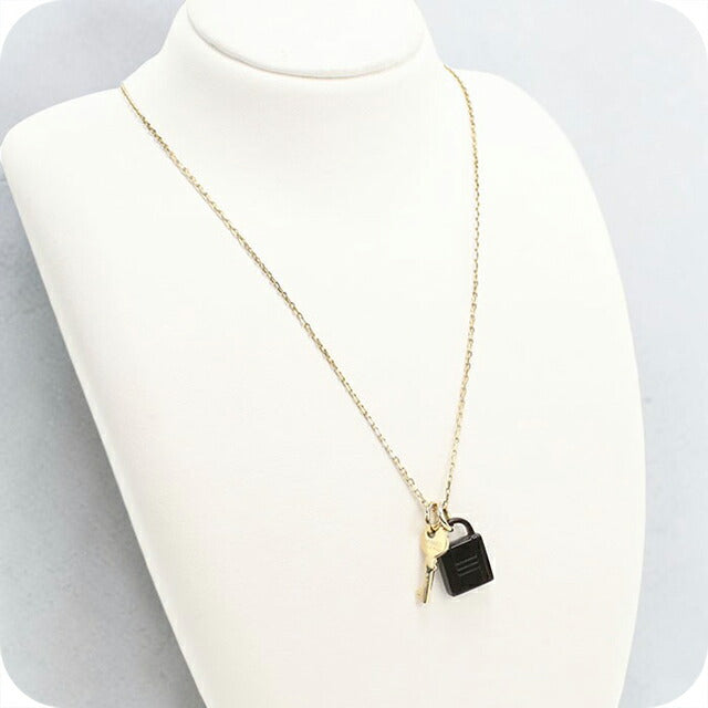 Used Hermes Necklace Ladies Brand HERMES Amulet Padlock PM Gold Accessory USDHE111286011
