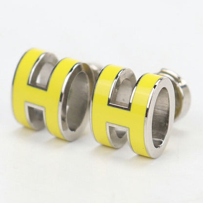 中古 エルメス ピアス レディース ブランド HERMES  MINI POP H  シルバー アクセサリー USDHE112466011