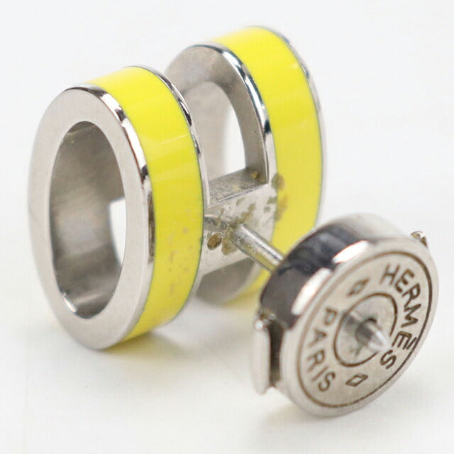 中古 エルメス ピアス レディース ブランド HERMES  MINI POP H  シルバー アクセサリー USDHE112466011