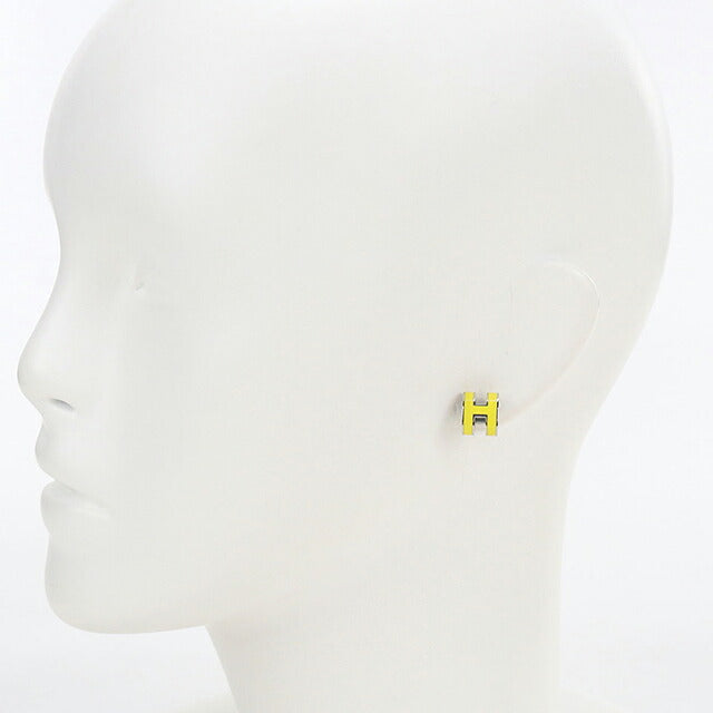 中古 エルメス ピアス レディース ブランド HERMES  MINI POP H  シルバー アクセサリー USDHE112466011