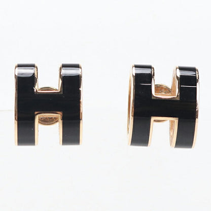 中古 エルメス ピアス レディース ブランド HERMES ポップ H ブラック アクセサリー USDHE112467011