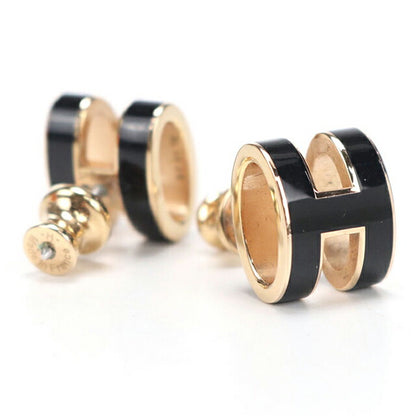 中古 エルメス ピアス レディース ブランド HERMES ポップ H ブラック アクセサリー USDHE112467011