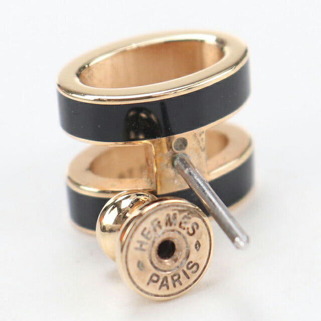 中古 エルメス ピアス レディース ブランド HERMES ポップ H ブラック アクセサリー USDHE112467011