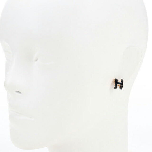 中古 エルメス ピアス レディース ブランド HERMES ポップ H ブラック アクセサリー USDHE112467011