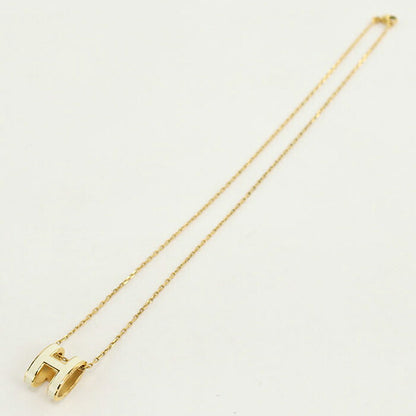 中古 エルメス ネックレス レディース ブランド HERMES POP H ホワイト アクセサリー USDHE112709011