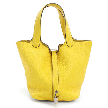 Used Hermes Handbag Unisex Brand HERMES Picotan Lock PM Yellow USDHE115358011
