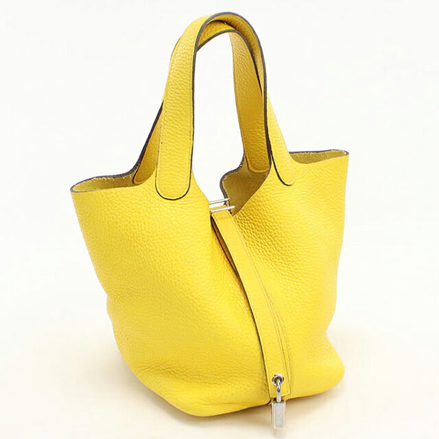 Used Hermes Handbag Unisex Brand HERMES Picotan Lock PM Yellow USDHE115358011