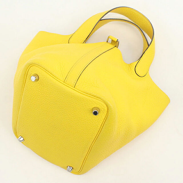 Used Hermes Handbag Unisex Brand HERMES Picotan Lock PM Yellow USDHE115358011